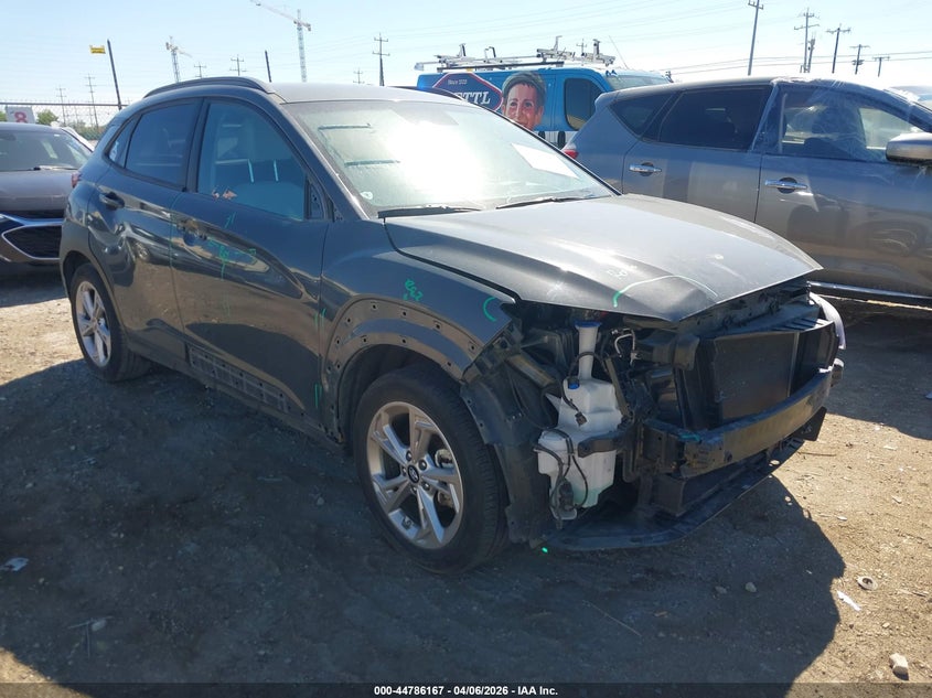 2023 Hyundai Kona VIN KM8K62AB1PU061147 IAAI salvage auction — FRONT END, Original (Texas), sold $5,150 on 2026-07-20 (photo 1)