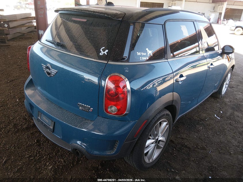 2011 Mini Cooper VIN WMWZC5C54BWM10963 IAAI salvage auction — UNDERCARRIAGE, Salvage (Arizona), sold $600 on 2026-07-28 (photo 4)