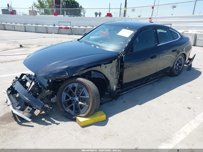 2025 BMW I4 VIN WBY23HD03SFV70159 IAAI salvage auction — FRONT & REAR, Wait Title, sold $13,525 on 2026-07-15 (photo 2)