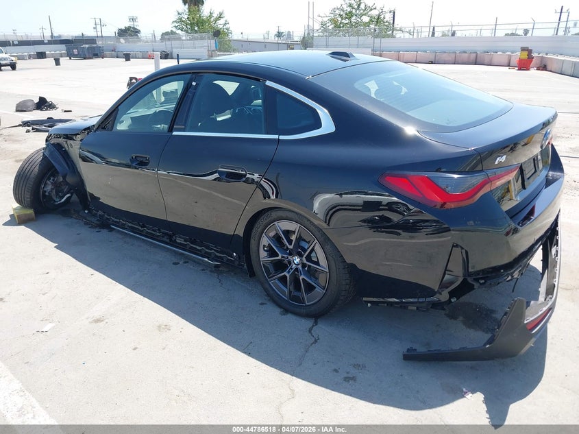 2025 BMW I4 VIN WBY23HD03SFV70159 IAAI salvage auction — FRONT & REAR, Wait Title, sold $13,525 on 2026-07-15 (photo 3)