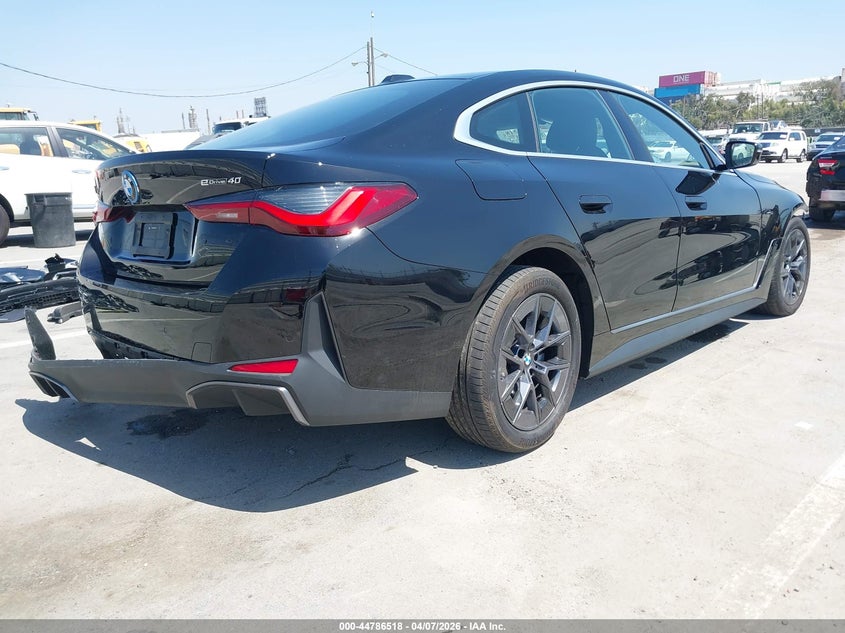 2025 BMW I4 VIN WBY23HD03SFV70159 IAAI salvage auction — FRONT & REAR, Wait Title, sold $13,525 on 2026-07-15 (photo 4)