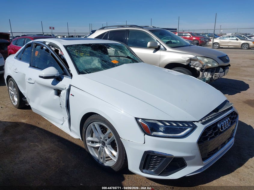 2023 Audi A4 VIN WAUEAAF44PA036374 IAAI salvage auction — LEFT SIDE, Wait Title, sold $1,200 on 2026-07-28 (photo 1)