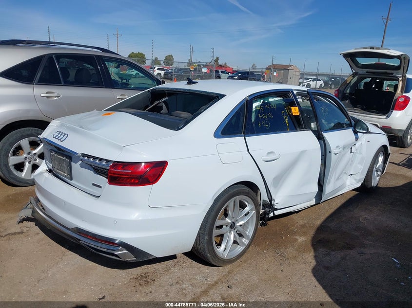2023 Audi A4 VIN WAUEAAF44PA036374 IAAI salvage auction — LEFT SIDE, Wait Title, sold $1,200 on 2026-07-28 (photo 4)