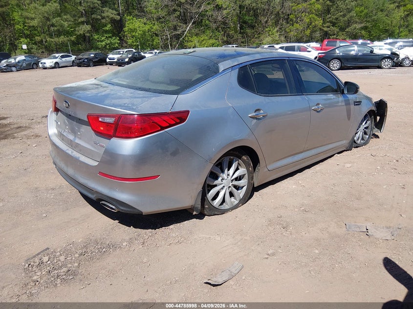 2015 Kia Optima VIN 5XXGN4A78FG427176 IAAI salvage auction — FRONT END, Salvage Title, sold $825 on 2026-07-29 (photo 4)