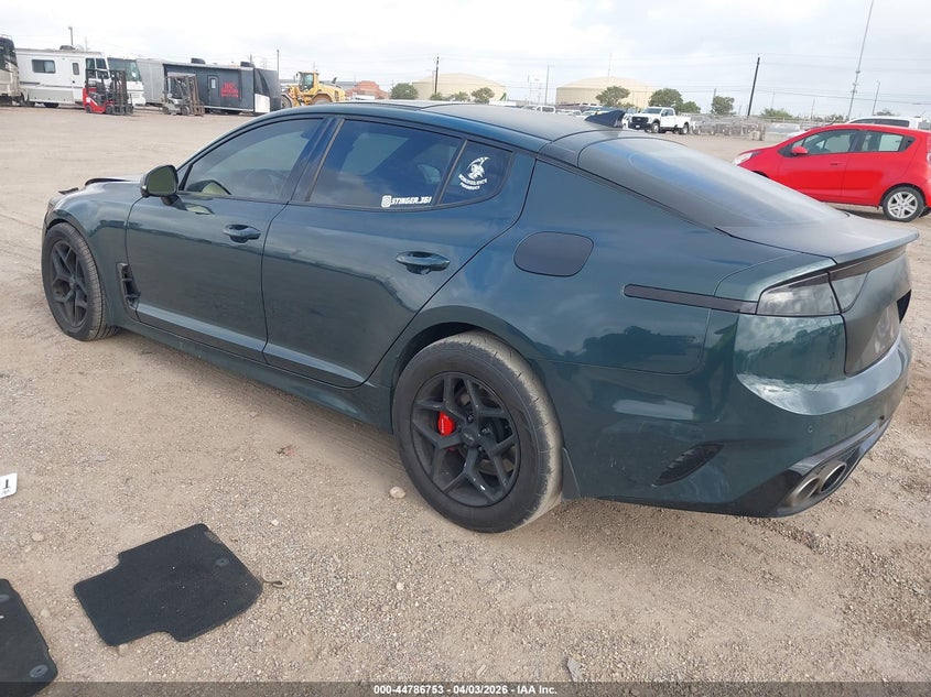 2023 Kia Stinger VIN KNAE55LC3P6125749 IAAI salvage auction — FRONT END, Original (Texas), sold $8,650 on 2026-07-15 (photo 3)