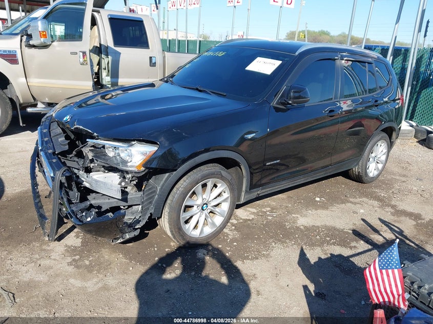 2017 BMW X3 VIN 5UXWZ7C39H0V94077 IAAI salvage auction — FRONT END, Salvage Title, sold $1,650 on 2026-08-01 (photo 2)
