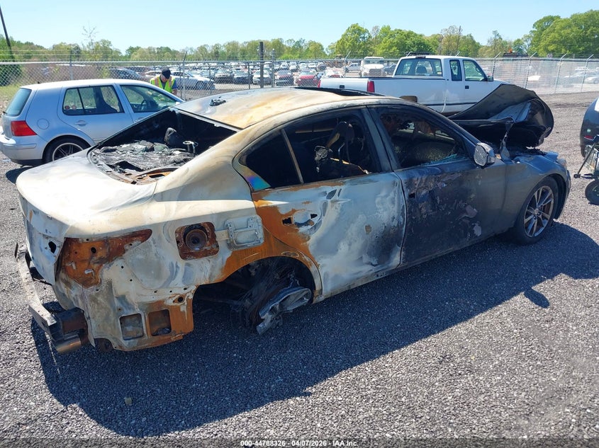 2015 Infiniti Q50 VIN JN1BV7AR2FM420394 IAAI salvage auction — TOTAL BURN, Wait Title, sold $25 on 2026-07-28 (photo 4)