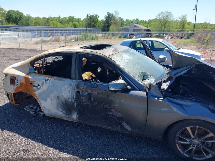 2015 Infiniti Q50 VIN JN1BV7AR2FM420394 IAAI salvage auction — TOTAL BURN, Wait Title, sold $25 on 2026-07-28 (photo 6)