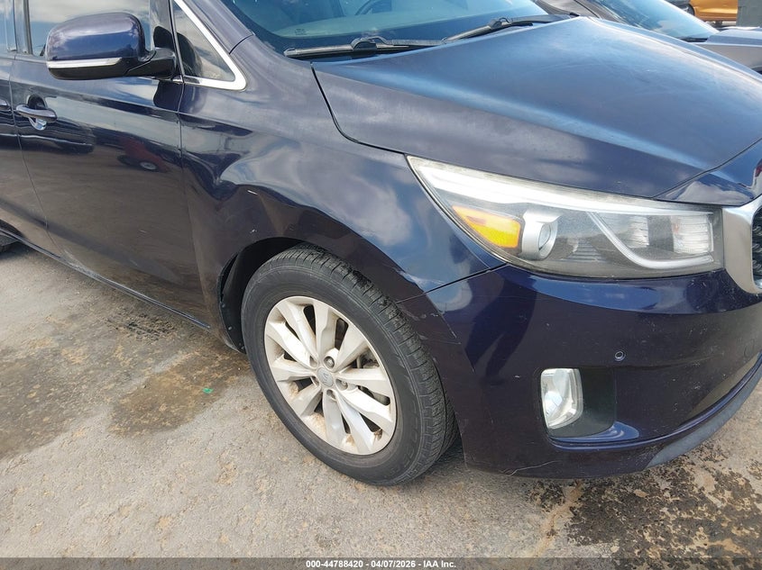2018 Kia SEDONA VIN KNDMC5C17J6373870 IAAI salvage auction — LEFT REAR, Salvage Title, sold $2,000 on 2026-07-22 (photo 6)