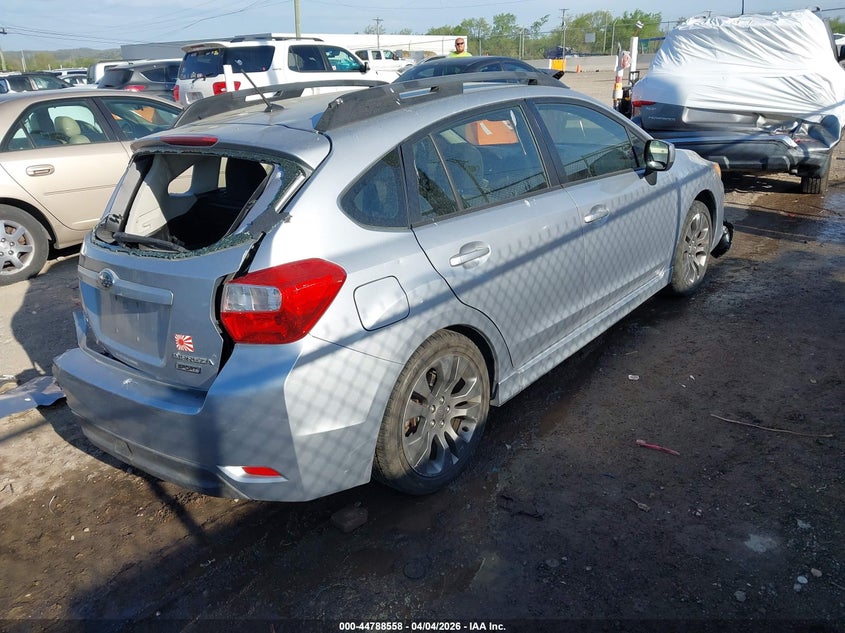 2014 Subaru Impreza VIN JF1GPAL63E8219419 IAAI salvage auction — REAR END, Clear (Tennessee), sold $25 on 2026-07-30 (photo 4)