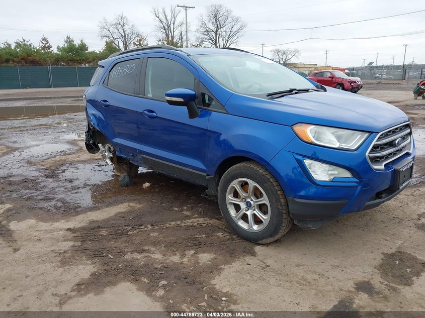 2018 Ford Ecosport VIN MAJ6P1UL6JC159420 IAAI salvage auction — REAR END, Wait Title, sold $25 on 2026-07-21 (photo 1)