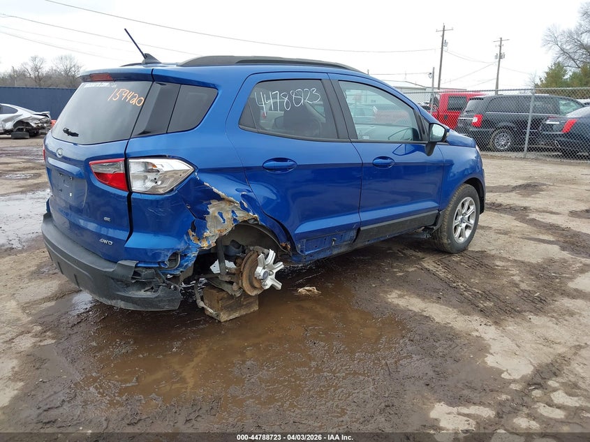 2018 Ford Ecosport VIN MAJ6P1UL6JC159420 IAAI salvage auction — REAR END, Wait Title, sold $25 on 2026-07-21 (photo 4)