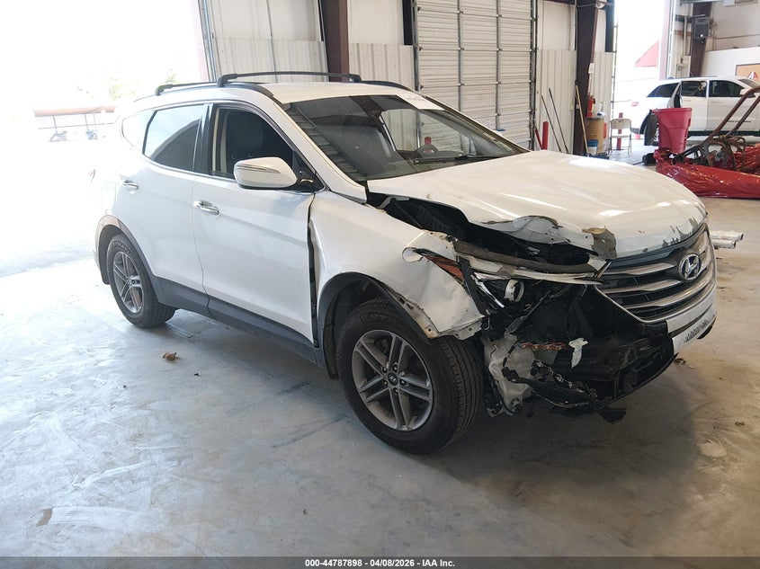 2018 Hyundai Santa fe VIN 5XYZU3LB7JG533968 IAAI salvage auction — RIGHT FRONT, Wait Title, sold $2,300 on 2026-07-15 (photo 1)