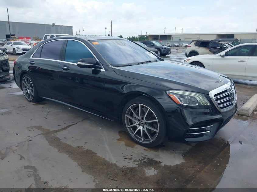 2019 Mercedes-benz S-klasse VIN WDDUG8DB0KA436583 IAAI salvage auction — LEFT SIDE, Original (Texas), sold $18,400 on 2026-07-09 (photo 1)