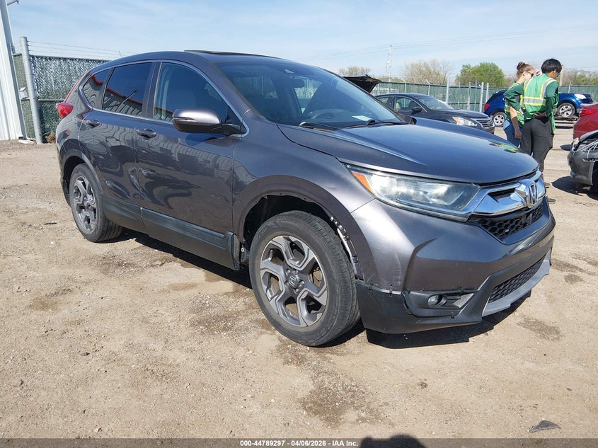 2018 Honda Cr-v VIN 7FARW1H54JE030587 IAAI salvage auction — RIGHT FRONT, Salvage (Kansas), sold $7,000 on 2026-07-17 (photo 1)
