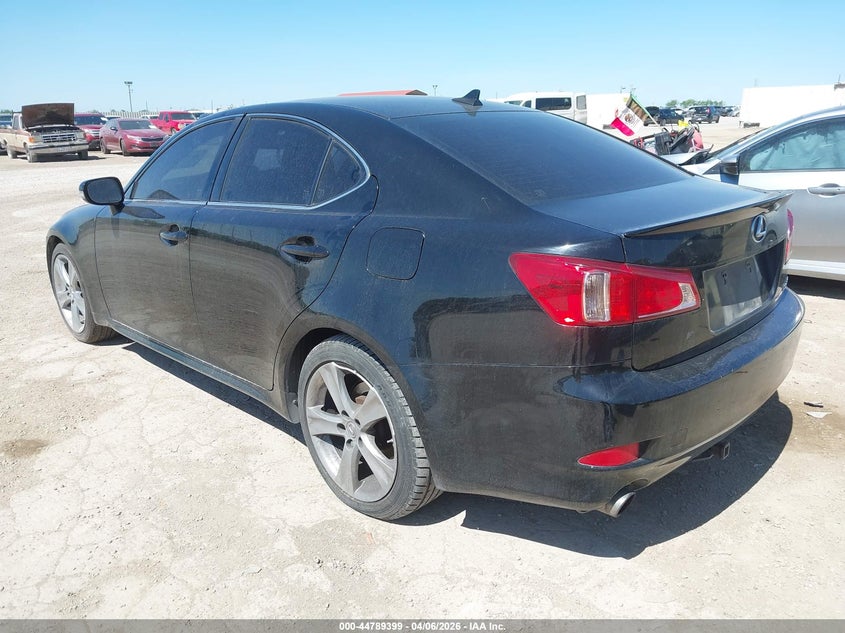 2012 Lexus Is VIN JTHBF5C23C5176595 IAAI salvage auction — RIGHT SIDE, Original (Texas), sold $1,500 on 2026-07-13 (photo 3)