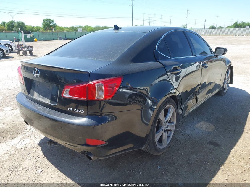 2012 Lexus Is VIN JTHBF5C23C5176595 IAAI salvage auction — RIGHT SIDE, Original (Texas), sold $1,500 on 2026-07-13 (photo 4)