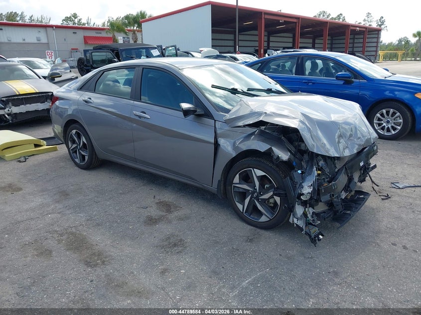 2023 Hyundai Elantra VIN KMHLS4AG1PU569349 IAAI salvage auction — FRONT END, Certificate Of Destruction (Florida), sold $2,750 on 2026-07-13 (photo 1)