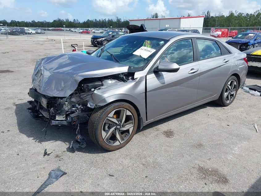 2023 Hyundai Elantra VIN KMHLS4AG1PU569349 IAAI salvage auction — FRONT END, Certificate Of Destruction (Florida), sold $2,750 on 2026-07-13 (photo 2)
