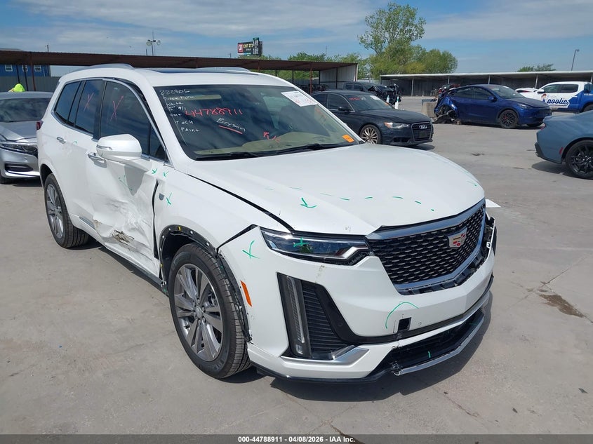 2024 Cadillac Xt6 VIN 1GYKPERS4RZ737355 IAAI salvage auction — LEFT & RIGHT, Original (Texas), sold $14,350 on 2026-07-08 (photo 1)