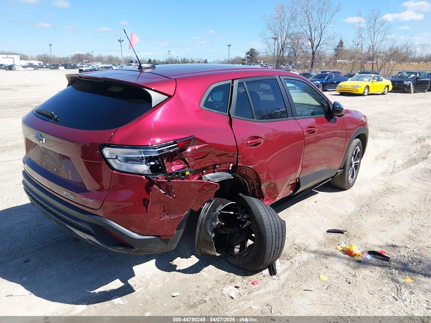 2025 Chevrolet Trax VIN KL77LGEP1SC176722 IAAI salvage auction — SIDE, Wait Title, sold $5,450 on 2026-07-28 (photo 4)