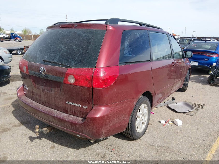 2007 Toyota Sienna VIN 5TDZK23C47S070420 IAAI salvage auction — ALL OVER, Salvage (Texas), sold $550 on 2026-07-14 (photo 4)