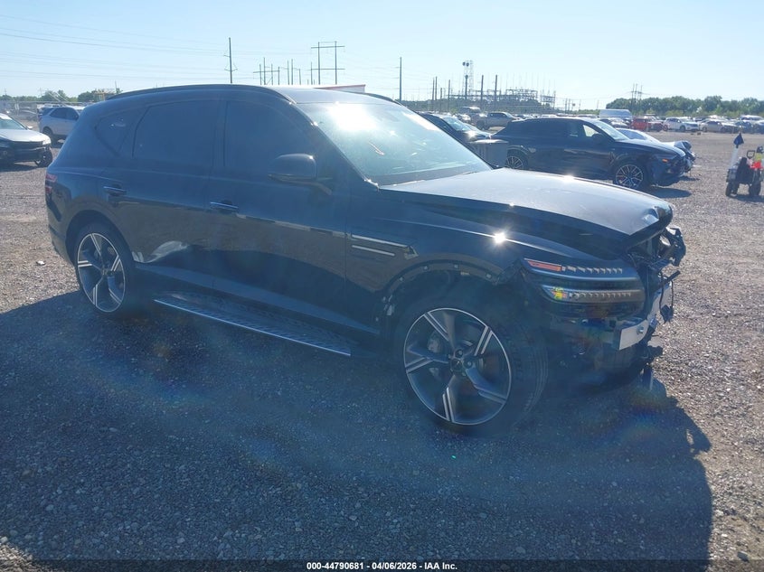 2025 Genesis Gv80 VIN KMUHEESC1SU259355 IAAI salvage auction — FRONT END, Wait Title, sold $24,550 on 2026-07-20 (photo 1)