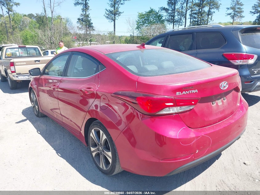 2014 Hyundai Elantra VIN KMHDH4AH5EU083037 IAAI salvage auction — RIGHT SIDE, Wait Title, sold $925 on 2026-07-21 (photo 3)