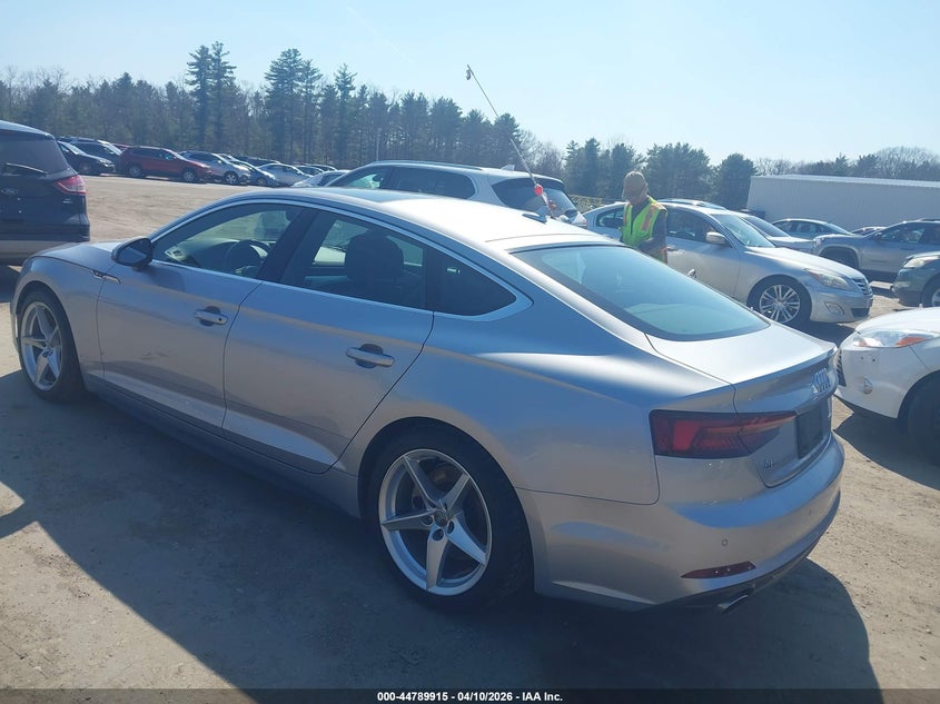2019 Audi A5 VIN WAUENCF57KA035480 IAAI salvage auction — RIGHT SIDE, Salvage (Massachusetts), sold $4,700 on 2026-07-10 (photo 3)