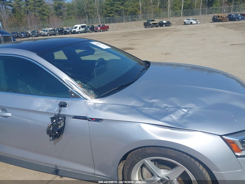2019 Audi A5 VIN WAUENCF57KA035480 IAAI salvage auction — RIGHT SIDE, Salvage (Massachusetts), sold $4,700 on 2026-07-10 (photo 6)