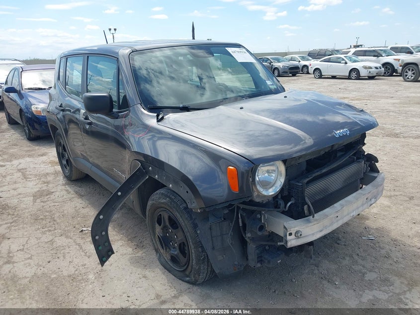 2019 Jeep Renegade VIN ZACNJAAB0KPK13629 IAAI salvage auction — FRONT END, Salvage (Texas), sold $1,600 on 2026-07-29 (photo 1)