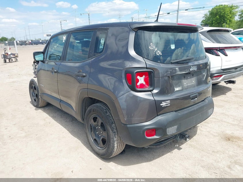 2019 Jeep Renegade VIN ZACNJAAB0KPK13629 IAAI salvage auction — FRONT END, Salvage (Texas), sold $1,600 on 2026-07-29 (photo 3)