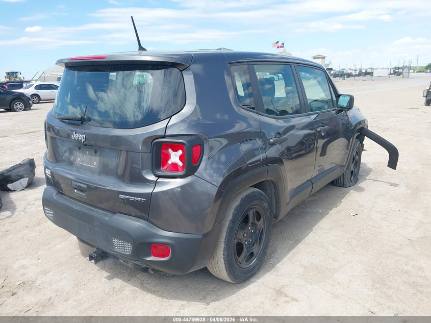 2019 Jeep Renegade VIN ZACNJAAB0KPK13629 IAAI salvage auction — FRONT END, Salvage (Texas), sold $1,600 on 2026-07-29 (photo 4)