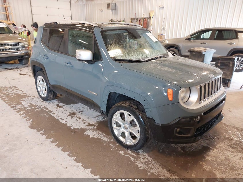 2017 Jeep Renegade VIN ZACCJBDB9HPF23654 IAAI salvage auction — UNDERCARRIAGE, Wait Title, sold $1,425 on 2026-07-21 (photo 1)