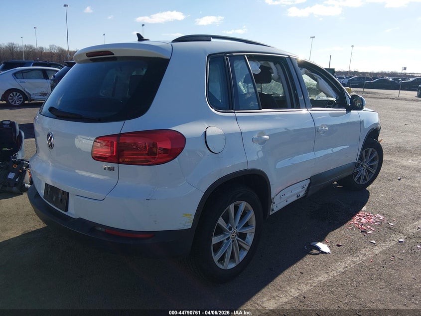 2017 Volkswagen Tiguan VIN WVGAV7AX7HK049315 IAAI salvage auction — FRONT END, Salvage (New Jersey), sold $700 on 2026-07-13 (photo 4)
