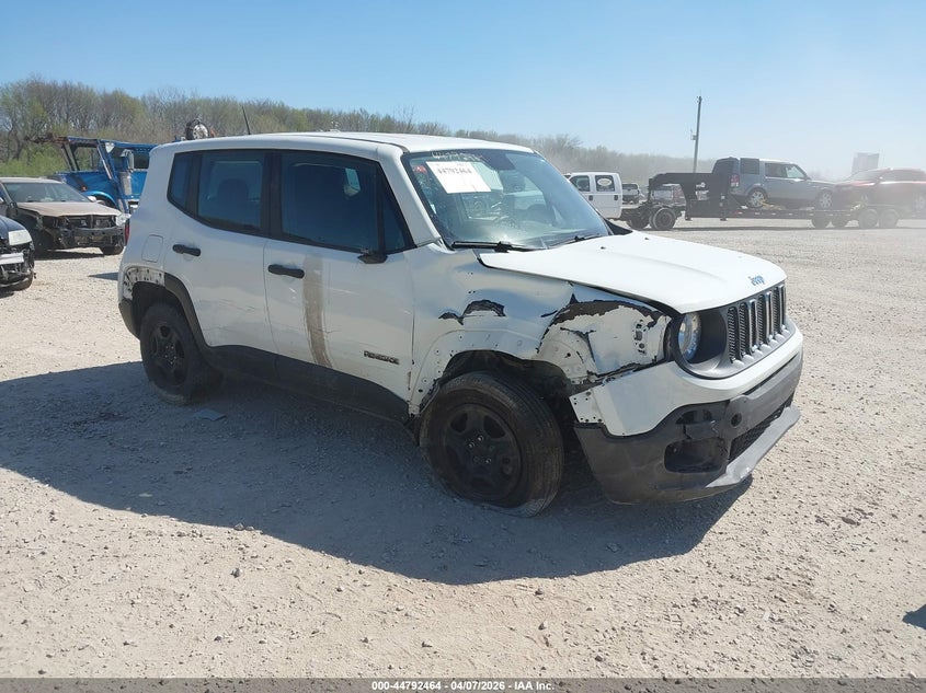 2018 Jeep Renegade VIN ZACCJBAB3JPH94266 IAAI salvage auction — FRONT & REAR, Salvage (Ohio), sold $600 on 2026-08-12 (photo 1)