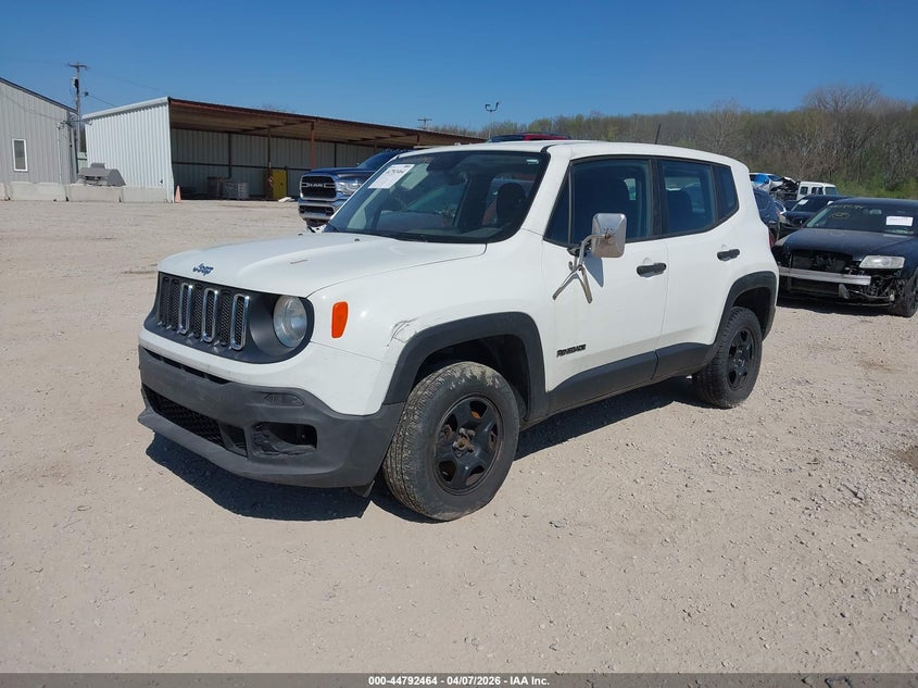 2018 Jeep Renegade VIN ZACCJBAB3JPH94266 IAAI salvage auction — FRONT & REAR, Salvage (Ohio), sold $600 on 2026-08-12 (photo 2)
