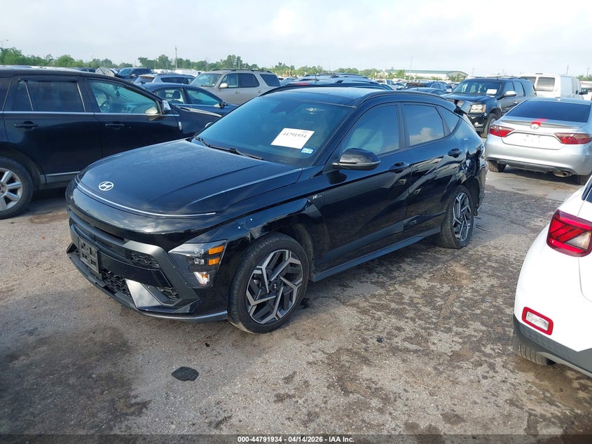 2024 Hyundai Kona VIN KM8HACA33RU108625 IAAI salvage auction — LEFT & RIGHT, Salvage (Texas), sold $9,450 on 2026-07-08 (photo 2)
