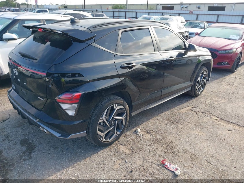 2024 Hyundai Kona VIN KM8HACA33RU108625 IAAI salvage auction — LEFT & RIGHT, Salvage (Texas), sold $9,450 on 2026-07-08 (photo 4)