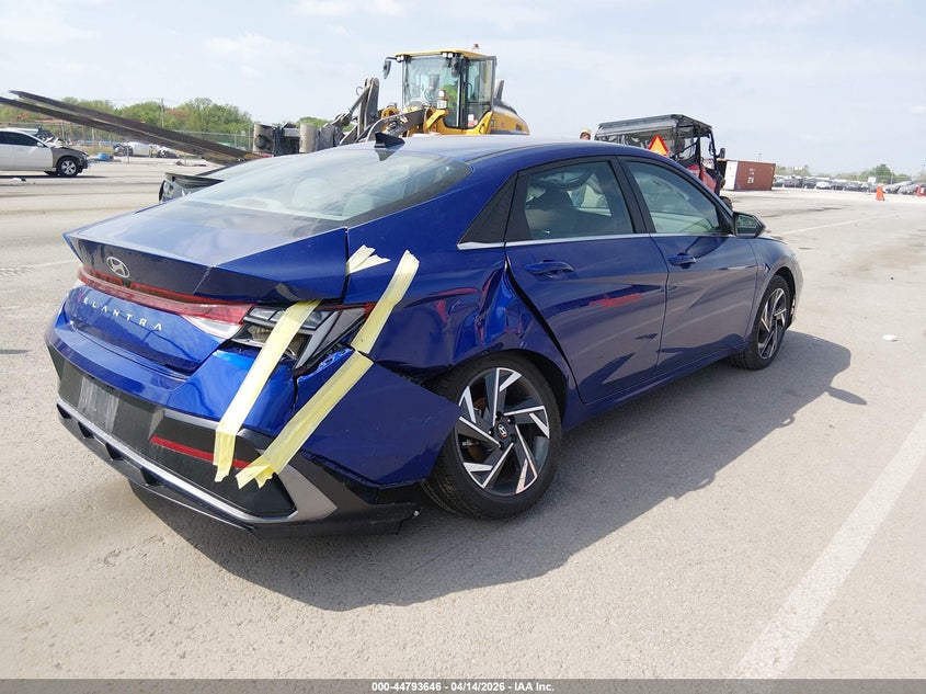 2024 Hyundai Elantra VIN KMHLS4DG8RU679684 IAAI salvage auction — RIGHT REAR, Clear (Missouri), sold $5,850 on 2026-07-14 (photo 4)