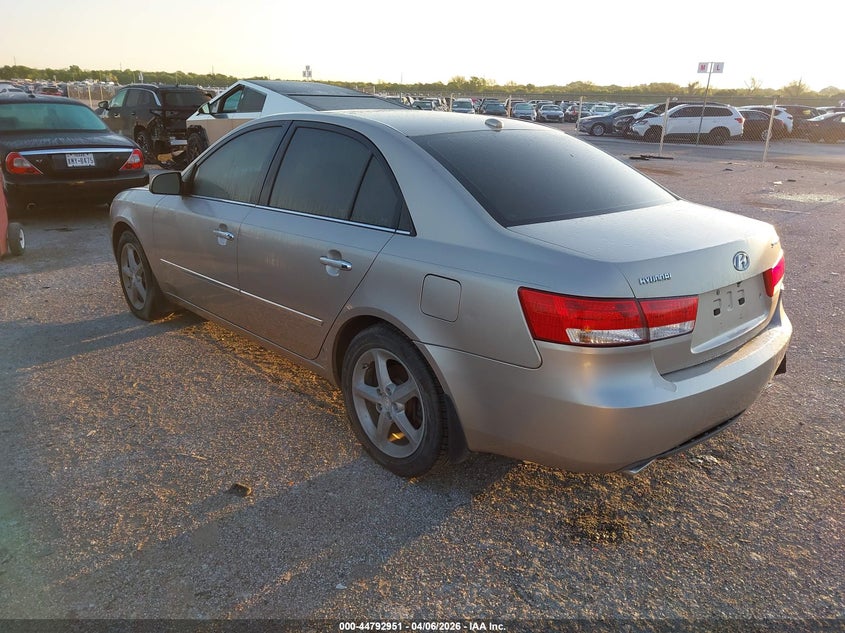 2008 Hyundai Sonata VIN 5NPEU46F48H311264 IAAI salvage auction — REAR END, Salvage (Texas), sold $825 on 2026-07-11 (photo 3)