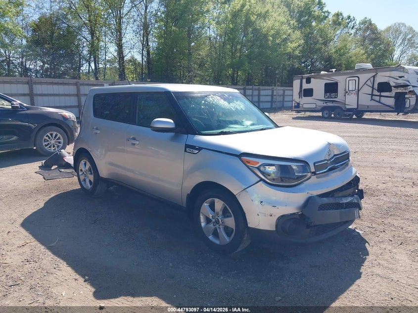 2019 Kia Soul VIN KNDJN2A22K7694718 IAAI salvage auction — FRONT END, Wait Title, sold $600 on 2026-07-08 (photo 1)