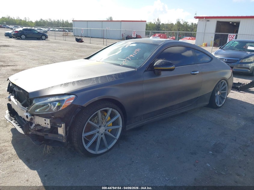 2017 Mercedes-benz C-klasse VIN WDDWJ4JB8HF533615 IAAI salvage auction — FRONT END, Salvage (Texas), sold $1,850 on 2026-07-29 (photo 2)
