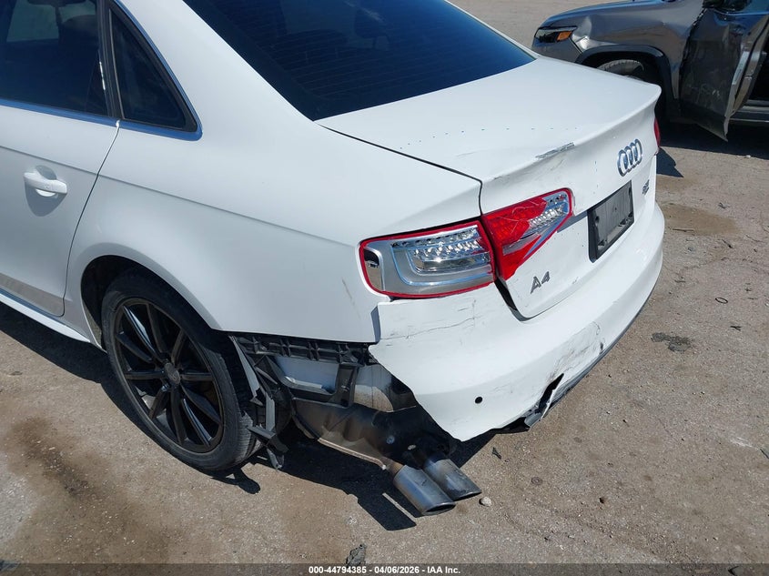 2015 Audi A4 VIN WAUHFAFL2FN014497 IAAI salvage auction — LEFT REAR, Wait Title, sold $2,050 on 2026-07-22 (photo 6)