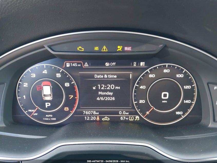 2019 Audi Q7 VIN WA1VAAF7XKD003958 IAAI salvage auction — RIGHT SIDE, Original (Texas), sold $4,850 on 2026-07-14 (photo 7)