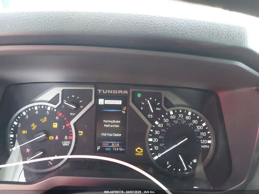 2022 Toyota Tundra VIN 5TFJA5AB7NX005192 IAAI salvage auction — FRONT END, Original (Texas), sold $9,600 on 2026-07-14 (photo 7)