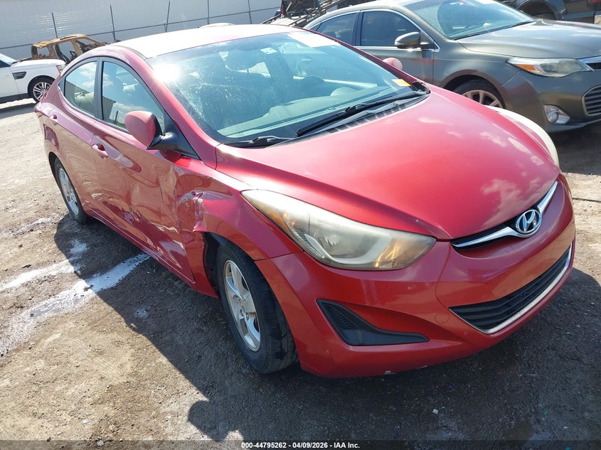 2014 Hyundai Elantra VIN KMHDH4AEXEU152648 IAAI salvage auction — FRONT END, Clear (Oklahoma), sold $25 on 2026-07-22 (photo 1)