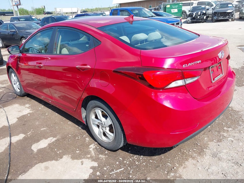 2014 Hyundai Elantra VIN KMHDH4AEXEU152648 IAAI salvage auction — FRONT END, Clear (Oklahoma), sold $25 on 2026-07-22 (photo 3)
