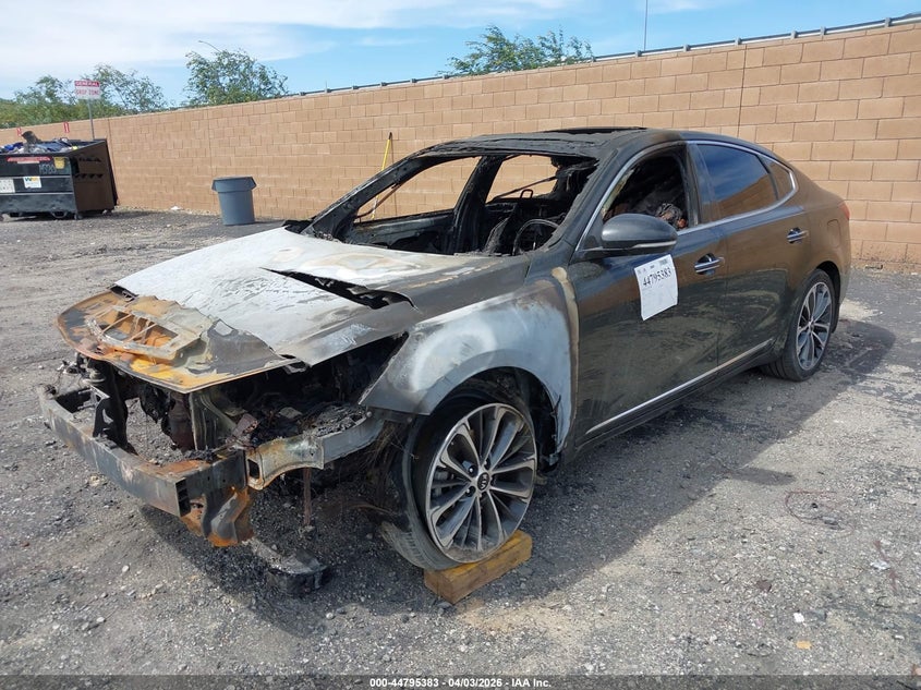 2018 Kia Cadenza VIN KNALC4J11J5100998 IAAI salvage auction — TOTAL BURN, Wait Title, sold $225 on 2026-07-08 (photo 2)