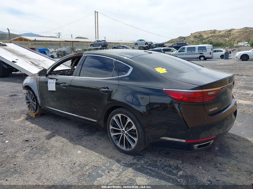 2018 Kia Cadenza VIN KNALC4J11J5100998 IAAI salvage auction — TOTAL BURN, Wait Title, sold $225 on 2026-07-08 (photo 3)